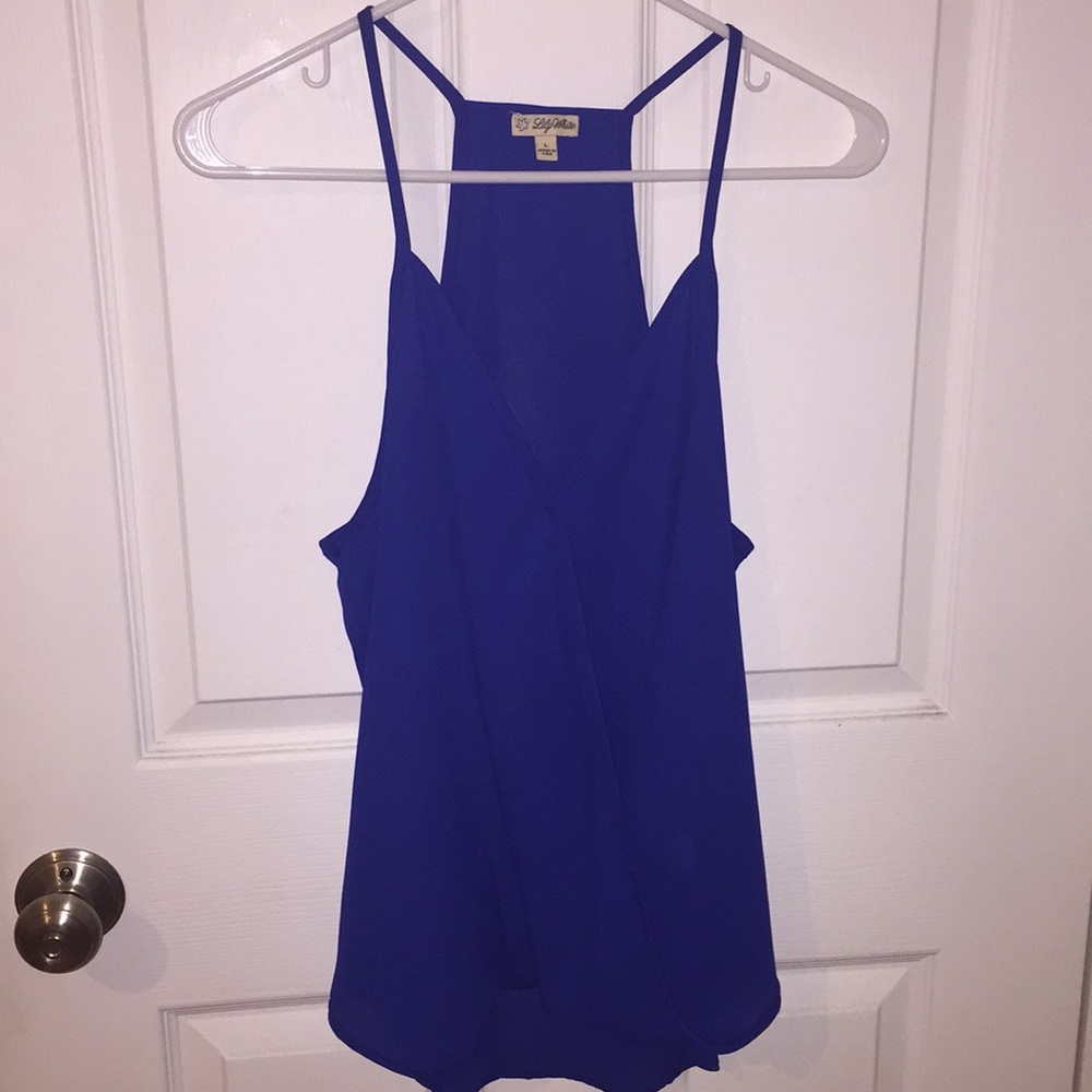 Cobalt blue dressy tank